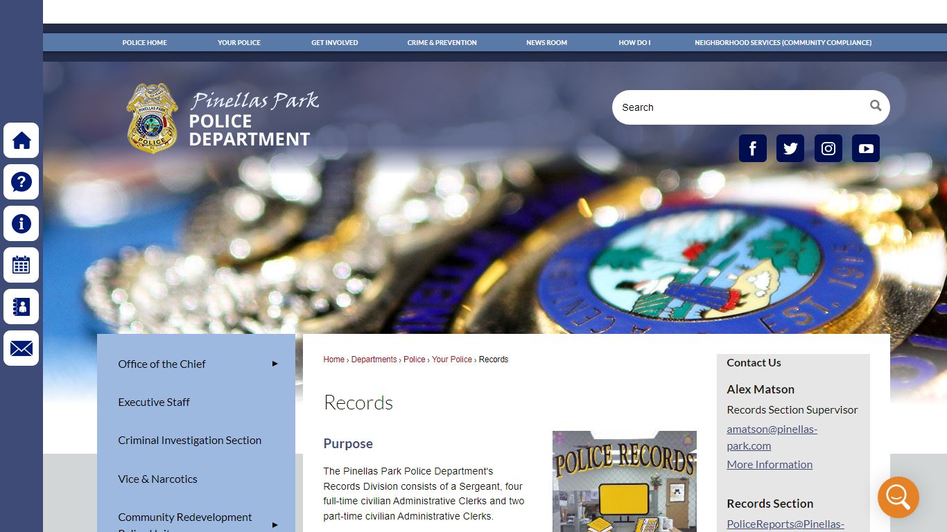 Records | Pinellas Park, FL